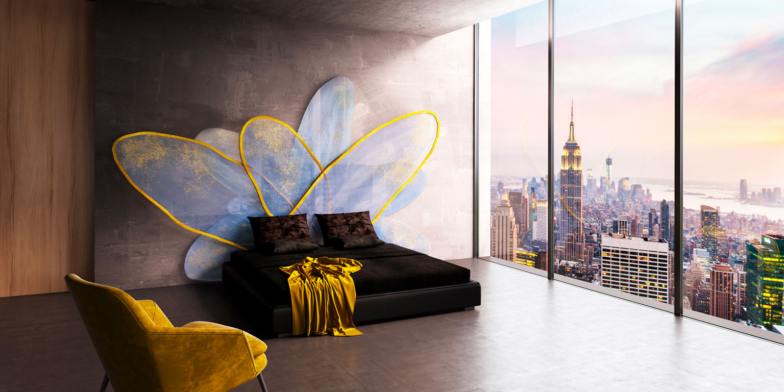 Fremito headboard — Morpheus collection by UNICA