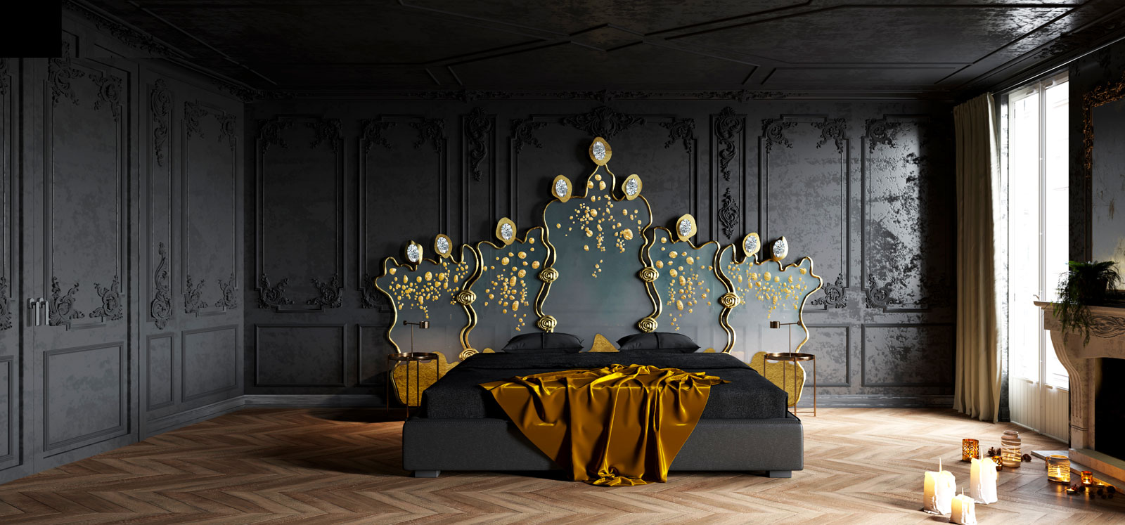 Tiara headboard — Morpheus collection by UNICA